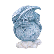 Load image into Gallery viewer, Lunar Moon Planet Fantasy Dragon Statue Gothic Celestial Figurine Mystical Art
