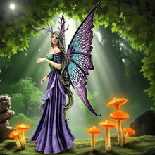 Load image into Gallery viewer, Large Spring Fairy with Antlers Sculpture Statue Amy Brown Figure Ornament Pagan
