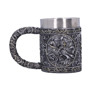 Medieval Knight Tankard Gothic Crusader Mug Templar Warrior Chalice Drinkware
