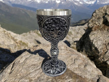 Load image into Gallery viewer, Tree of Life Pagan Wicca Goblet - Handcrafted Resin Chalice with Stainless Steel Insert - Spiritual Decor-OsirisTradingUK
