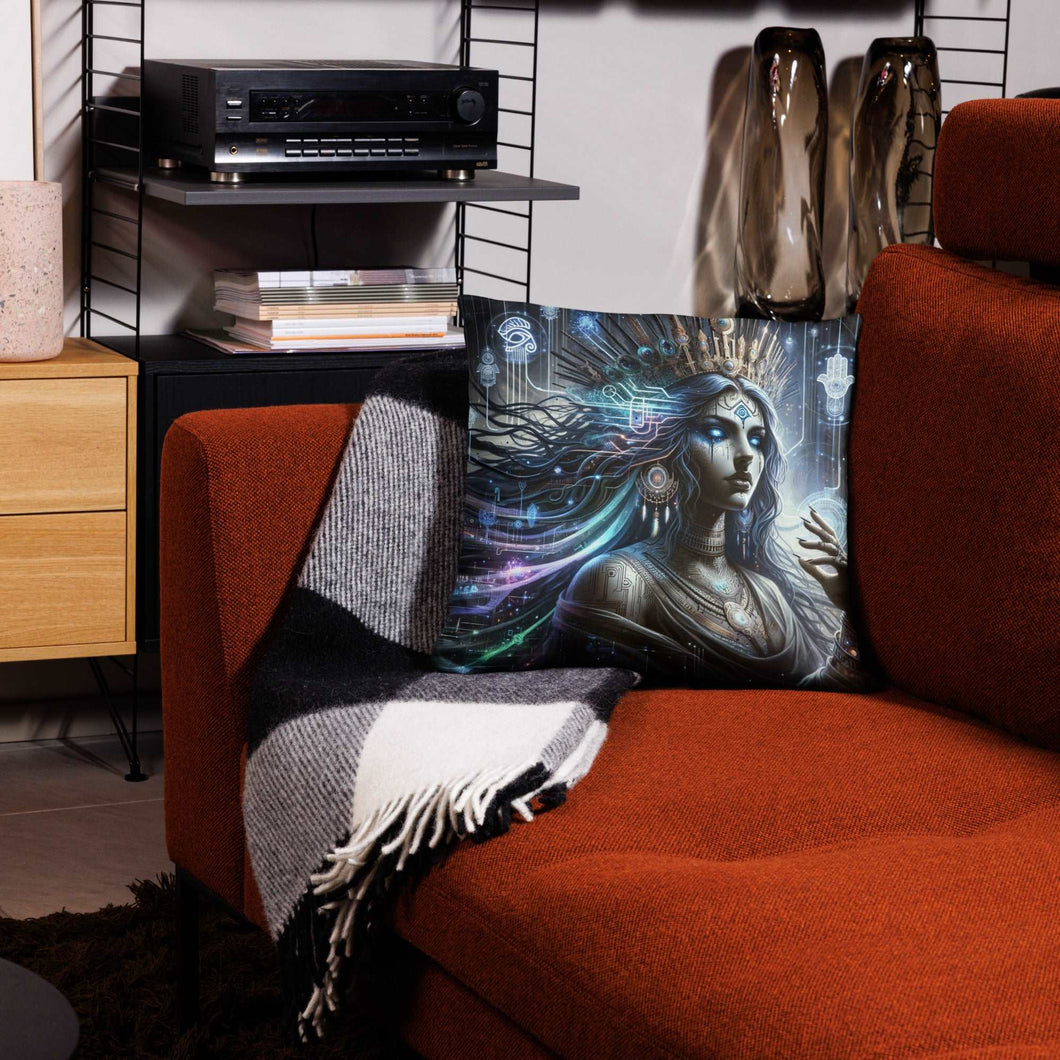 Ages of Lilith Mythology Inspired Cushion | Art Home Decor | Gothic Wiccan Pillow | Digital Art Accent Cushion
