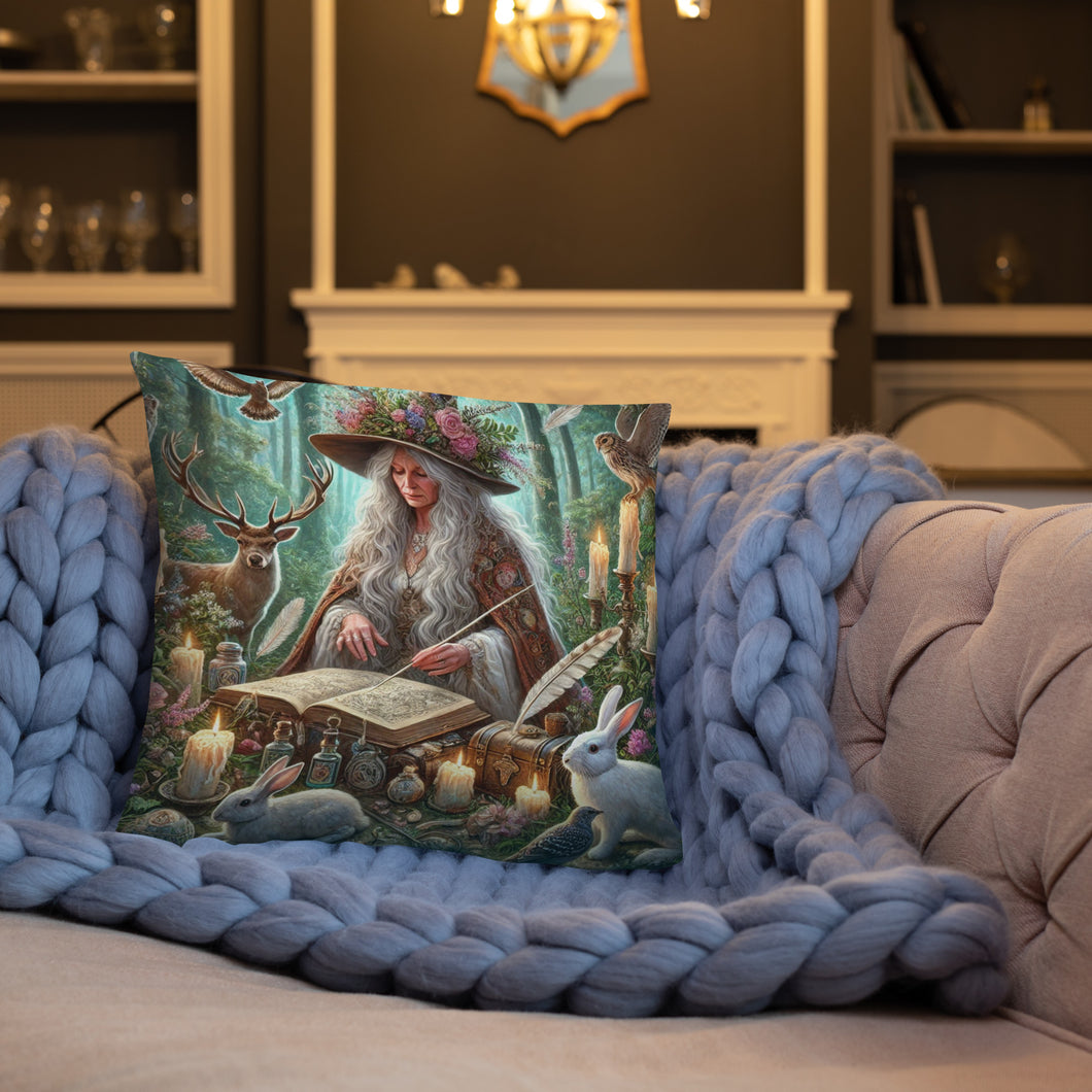 Mystical Forest Witch Cushion - Enchanting 18