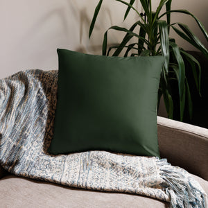 Sovereign Stag Cushion - Regal Woodland Decor, Nature-Inspired Throw Pillow, Stag Crown Design, Forest Wildlife Home Accent