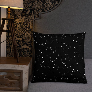 Magical World Inspired Cushion | Enchanted Black Cat, Owl & Ouija Board Design | Witchy Home Decor | Mystical Gothic Pillow
