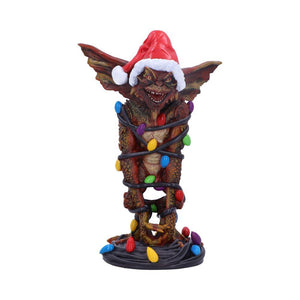 Gremlins Mohawk Figurine + Fairy Lights Christmas Horror Movie Statue Decor