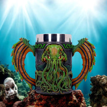 Load image into Gallery viewer, Cthulhu Gothic Fantasy Drinking Tankard Halloween Mythical Horror Art Decor Gift
