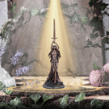 Charger l&#39;image dans la galerie, Lady of the Lake with Excalibur 33cm | Bronze Mythological Figurine
