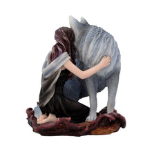 Laden Sie das Bild in den Galerie-Viewer, Wolf Guardian Woman Figurine Anne Stokes Fantasy Art Gothic Pagan Wicca Resin Collectible
