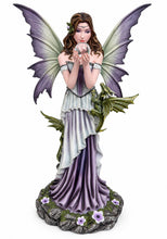 Laden Sie das Bild in den Galerie-Viewer, Mystical Fairy Dragon Ornament 49cm Enchanted Gothic Sorceress Collectible Decor
