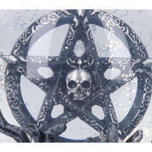 Load image into Gallery viewer, Cult Cuties Snow Globe Gothic Cat Witch Pentagram Occult Ornament Collectibles
