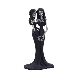 Gothic Couple Figurine Eternal Sisters Ornament Fantasy Macabre Decor Statue