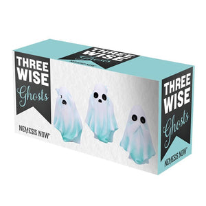 Spooky Ghost Figurine Set Hear No, Speak No, See No Evil  Halloween Figurines