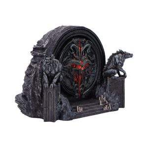 Diablo IV Hell's Gate Box Gothic Fantasy Storage with Wolves and Red Glowing Door