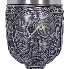 Load image into Gallery viewer, Medieval Crusader Knight Goblet Gothic Chalice Drinkware Holy Grail Fantasy Gift
