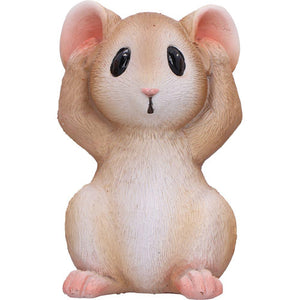 Three Wise Mice Figurines Ornaments Hear No See No Speak No Evil Cute Decor