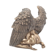 Charger l&#39;image dans la galerie, Bronze Angel Nude Figurine Gothic Fallen Angel Statue Sensual Winged Sculpture
