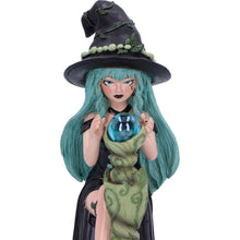 Laden Sie das Bild in den Galerie-Viewer, Sage Sugar &amp; Spice Witch Figurine 17.5cm – Mystica Green Witch Decor for Collectors Boxed
