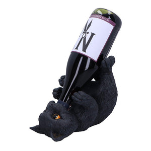 Gothic Cat Guzzler Wine Holder Figurine Halloween Decor Quirky Ornament Gift