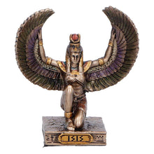 Load image into Gallery viewer, Small Isis Goddess of Magic Figurine Egyptian Mythology Winged Collectible Decor
