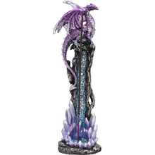 Laden Sie das Bild in den Galerie-Viewer, Dragon Guardian Incense Holder Gothic Burner Figurine Fantasy Ornament Gift
