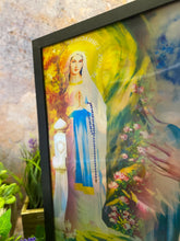 Load image into Gallery viewer, Radiant Virgin Mary 3D Lenticular Framed Poster, Religious Holographic Wall Art, Spiritual Decor, Divine Mother &amp; Child, Christian Art-OsirisTradingUK
