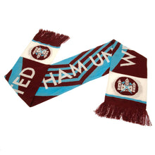 Load image into Gallery viewer, West Ham United FC Retro 1976 Scarf Official Licensed Football Club Merch Fashion Fan Gift
