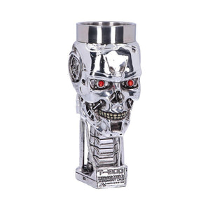 Official Terminator 2 T-800 Head Goblet | T2 Judgment Day Collectible Wine Glass | Sci-Fi Gift