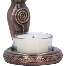 Load image into Gallery viewer, Triple Goddess Tealight Holder Wiccan Altar Decor Pagan Spiritual Alter ornament Statue
