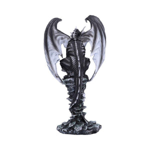 Enchanting Fairy and Dragon Statue Gothic Home Décor Fantasy Ornament 37cm New