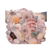 Load image into Gallery viewer, Seashell Bison Skull Ornament Coastal Gothic Decor Ocean Inspired Sculpture Art
