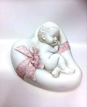 Load image into Gallery viewer, Beautiful Peaceful Baby Resting on Heart Angel Cherub Ornament A Present for Expecting Couples-OsirisTradingUK
