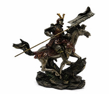 Load image into Gallery viewer, Japanese Samurai Horse Rider Figurine Oriental Bronze Effect Statue Ornament
