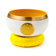 Laden Sie das Bild in den Galerie-Viewer, Chakra Healing Singing Bowl Yellow Sound Bowl for Mindful Relaxation Buddhist
