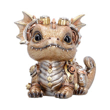 Load image into Gallery viewer, Mechanical Dragon Statue Steampunk Ornament Fantasy Creature Collectors Display Piece
