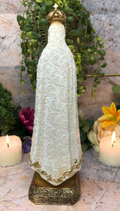 Blessed Virgin Mary Our Lady of Fatima Statue Ornament Figurine Religious Sculpture for Home or Chapel-OsirisTradingUK