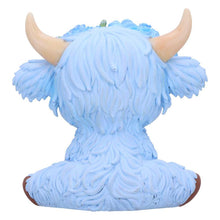 Load image into Gallery viewer, Moo Crew Bluebell Blue Flower Cow Figurine Cute Farmhouse Ornament Decor

