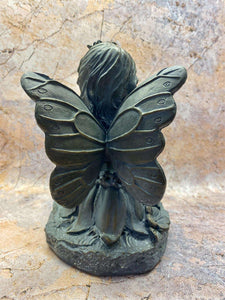 Cherished Meadow Fairy Resin Sculpture, 23cm – Captivating Floral Fairy for Garden or Indoor Grace-OsirisTradingUK