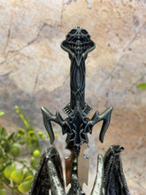 Charger l&#39;image dans la galerie, Celtic Dragon Resting on Skulls Letter Opener Gothic Decor-OsirisTradingUK
