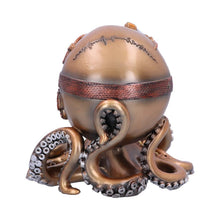 Load image into Gallery viewer, Gothic Steampunk Octopus Skull Figurine Respiration Gears &amp; Gas Mask Ornament
