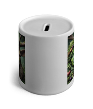 Load image into Gallery viewer, Forest Soul Mates Green Goddess and Stag Wicca Pagan Money Box - Enchanted Forest Art, Spiritual Savings Bank, Mystical Decor
