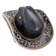 Load image into Gallery viewer, Cowboy Skull Statue Figurine Ornament Sculpture Wild West Gothic Home Decor
