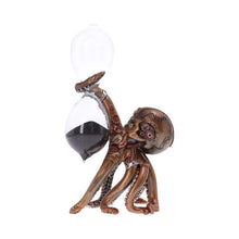 Load image into Gallery viewer, Steampunk Octopus Sand Timer 18.5cm | Tentacled Time Keeper Bronze Resin Decor
