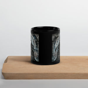 Enchanting Lillith Gothic Mug - 11oz Black Ceramic - Mystical Witchcraft Art - Perfect Gothic Gift