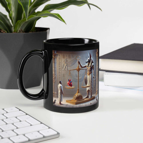 Anubis Final Judgement 11 oz Mug - Egyptian Mythology Gothic Coffee Cup, Ancient Egyptian Art, Unique Gift for Mythology Lovers