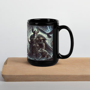 Norse Mythology Odin Mug - Detailed Odin Design - Viking God Allfather Mug - Nordic Warrior Coffee Cup - 11 oz Ceramic Mug