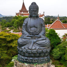 Charger l&#39;image dans la galerie, Large Meditating Buddha Statue - Polyresin Stone Effect Garden Ornament - 71 cm
