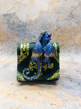 Load image into Gallery viewer, Whimsical Blue Dragon with Pentagram Book of Shadows Money Bank Fantasy Saving Box Dragons Collection Hand Made from Quality Designer Resin-OsirisTradingUK
