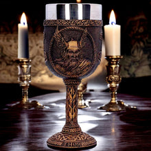Load image into Gallery viewer, Thor Norse God of Thunder Goblet  Norse Mythology Viking Chalice drinking Glass
