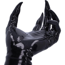Load image into Gallery viewer, Gothic Black Hand Jewellery Holder 18.2cm | Glossy Resin Finish for Rings, Bracelets &amp; Accessories
