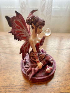 Aries Zodiac Enchantress Fairy Figurine - Mystical Astrological Resin Statue, Passionate Fire Sign Collectible, Dynamic Aries Home Decor-OsirisTradingUK